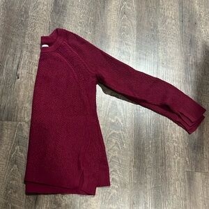 Women’s Small Loft Maroon/Burgundy Crewneck Sweater. Size Small.